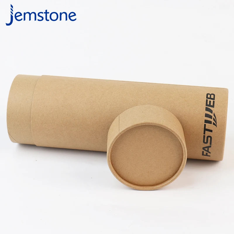 Custom Cylinder Kraft Paper Tubes Eco-Friendly White T-Shirt Socks Packaging Recyclable and for Beverage Stamping