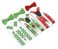 New Bow Tie Set Christmas Print Kids Suspenders Boys Girls Show Accessories Suspenders for Kids