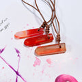 Huiying Assorted Stone Carnelian Tumbled Pendants Jewelry