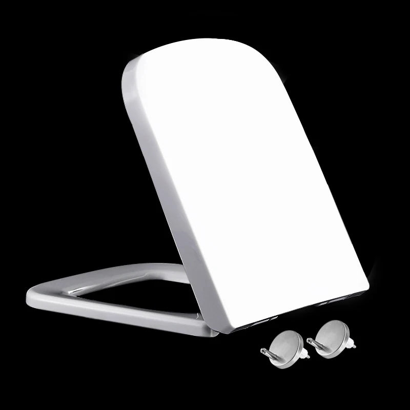 Europe Design square Style 2 Push Button Quick Release Plastic UK Popular Toilet Seat Cover