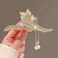New Women Metal Hair Claw With Tassels Elegant Gold Hair Clips Girls Hair Accessories
