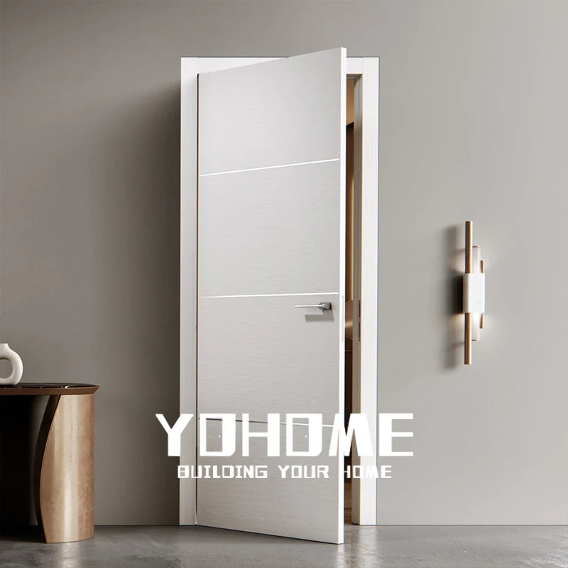 European Style Internal Room Doors for Houses Interior White Moulded Doors Interior Flat Internal Doors