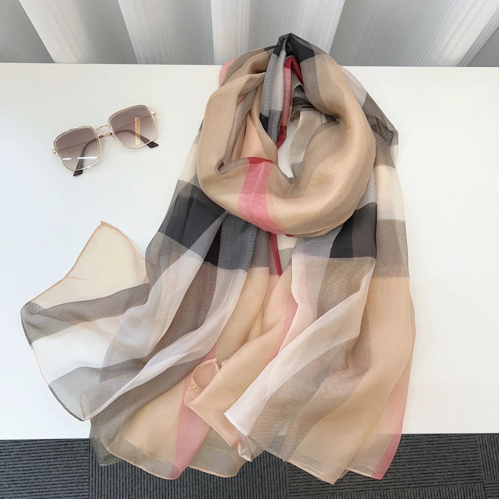 New Collection Soft Chiffon Scarf Long Sun Protection Shawl Beach Wrap