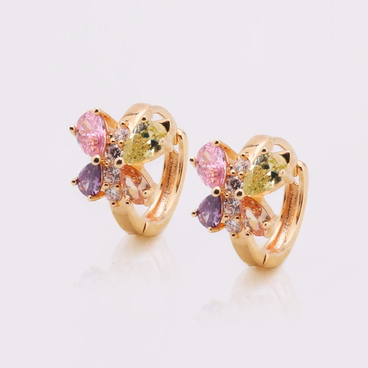 Bisuterias Bijouterie Wholesale Earrings Women Cubic Zirconia Earrings 100% New Popular Hot Gift Womens Girls Ladies CZ Earrings
