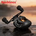 [Germany Stock] Rooblinos AK2000 Left Hand Baitcasting Reels-7.2:1 Gear Ratio Bait Compatible for Stream Lake River Fishing