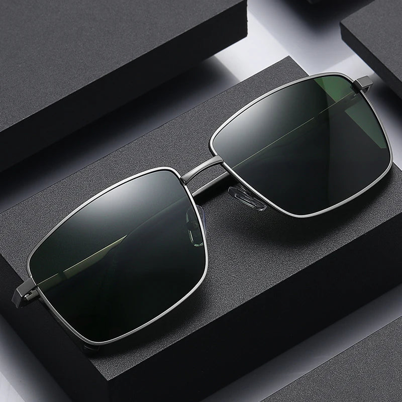 New Rim Square Metal Frames Hot Sale Street Beat Sunglasses Fashion Polarized Sun Glasses for Unisex