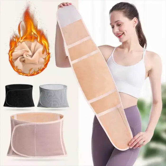 Heated Waist Trainer Warm Palace Uterus Waist Warmer Belt Back Support Belt for Women Period Pain Massager Relief