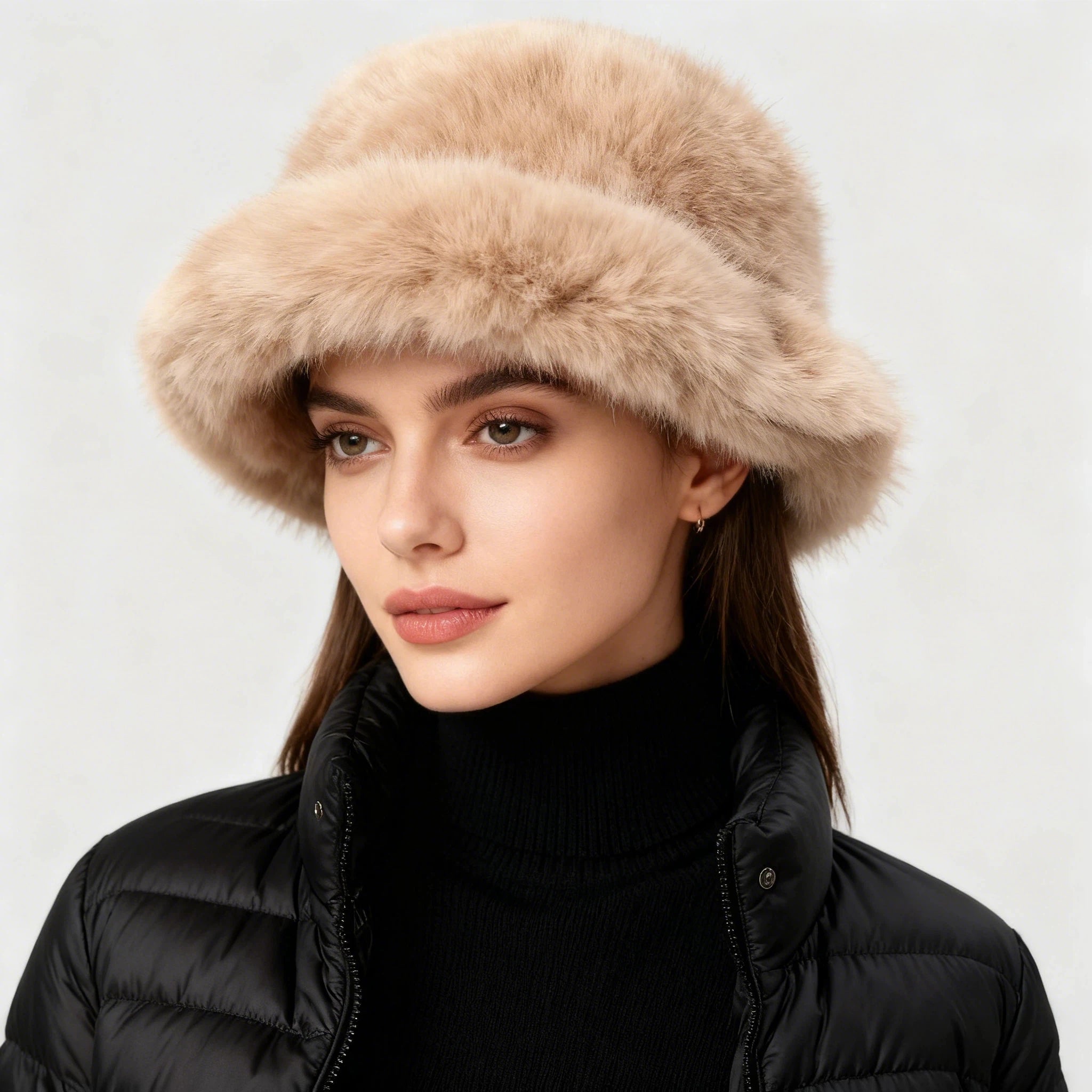 2026 Fashionable Winter Warm Caps Thickened Windproof Thick Fishermen Bucket Hat for Women