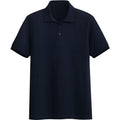 220g 100% Cotton Pique Men's Short Sleeve POLO Shirt Breathable Business Casual Men's Tee Embroidered Custom Polo Shirt