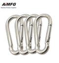 Stainless Steel 304/316 Locking Carabiner Keychain Heavy Industry Use