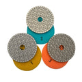 TRUE SHINE 100mm Stone Polishing Pads  3 Step Wet and Dry Diamond Granite Polishing Pads