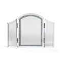 Modern Crushed Diamond Vanity Mirror Makeup Folding Dressing Table Mirror for Bedroom
