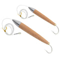 WEIHE 11/15/20cm 38/58/130g Artificial Lead Head Wooden Fishing Lure With Line and Hook for Sea Fishing Activity