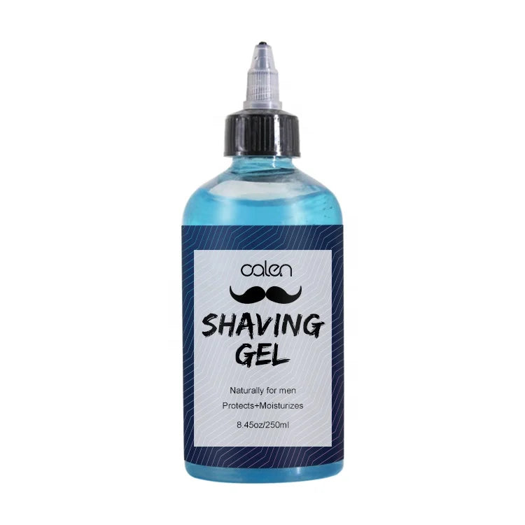 Blue Ichy Cool Aloe Vera Non-Foaming Transparent Shave Gel Men's Beard Shaving Gel