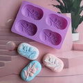 YS 4 Cavities Oval Olive Tree Silicone Mold DIY Soap Making Kit Handmade Cake Candle Mold Gifts Craft Supplies Home Decorate
