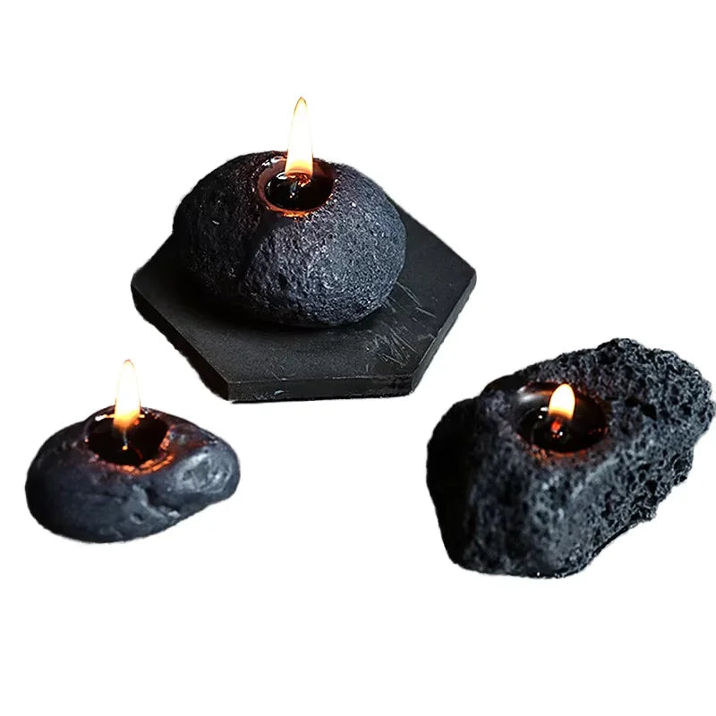 Factory Direct Wholesale Discounted Handmade Scented Meteor-Shaped Ceramic Planet Candles for Thanksgiving Easter Home