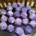 Wholesale Natural Tumbled Crystals Reiki Gemstone Lepidolite Crystal Polyhedron for Home Decoration