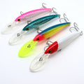 12cm/14cm/16cm 60g Deep Sea Fishing Minnow Saltwater Lure Trolling Lure Tuna Mackerel Bait Treble Hook for River Lake Stream