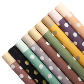 INUNION Hot Sale Florist Supplies Waterproof Plastic Bouquet Flower Wrapping Paper for Packaging Paper