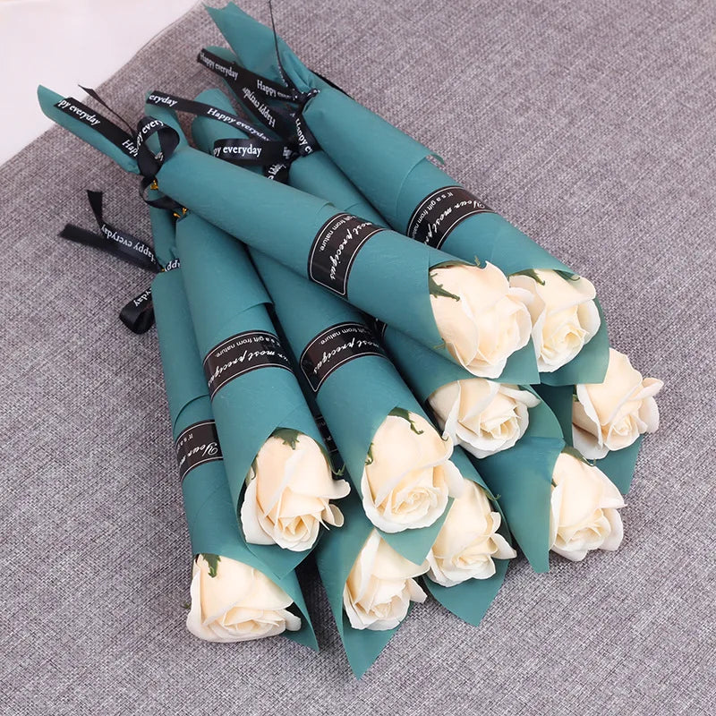 DREA Wedding & Valentine's Day Gifts Flower Packing Everlasting Rose Flower Soap Flowers Wholesale