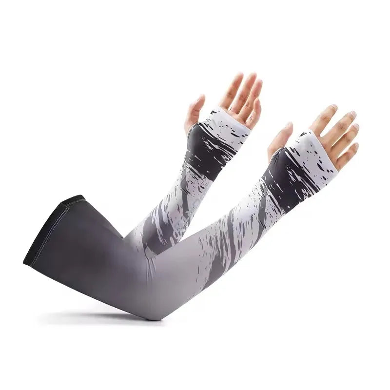 Breathable UV protection Ice Silk Sports Cycling Unisex Summer Sunscreen Arm Sleeves