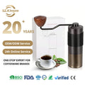 Kingze Verified Suppliers CNC Stainless Steel 420 Burr Grinder Machine Portable Outdoor Handheld Mini Manual Coffee Grinder