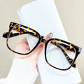 2023 Hot Selling Women's Fashion Eyeglasses Optical Big Frame with Clear TR90 Lens Glasses