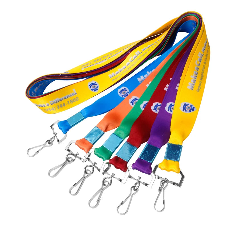 Both Sides Custom Personalized Polyester Lanyard Neck Lanyards Trendy Personalized Polyester Lanyard