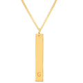 Inspire Jewelry Manufacturer Stainless Steel Men Bar Necklace Simple Charm Engraving Logo and Letter Party Wear Jewelry for Men