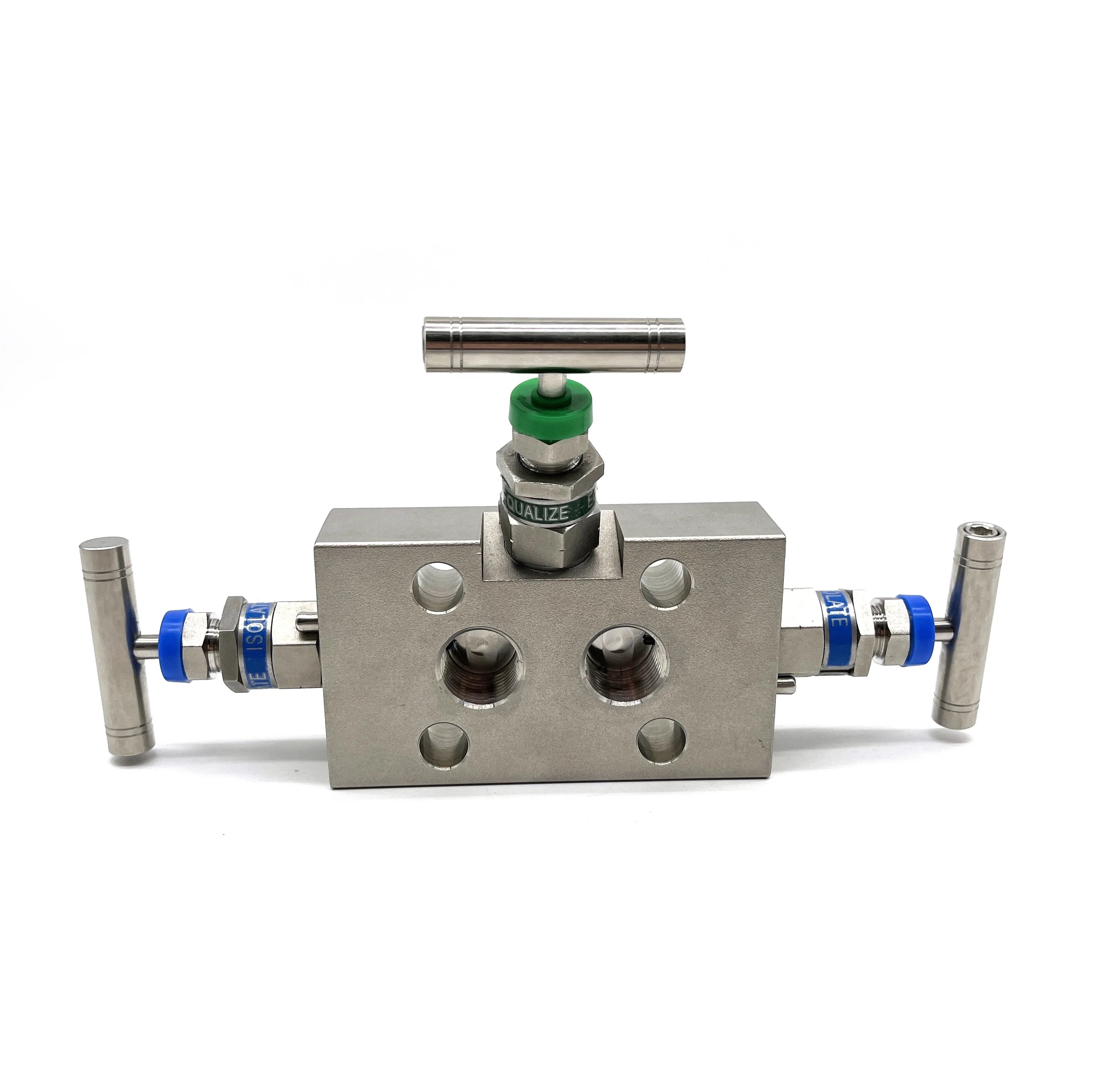 Manifold Assembly 3 Valve  Three Way Manifold Instrument Manifold Needle Valve Stainless Steel 6000psi  Fitok