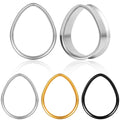 Evorte 316L Stainless Steel Simple Saddle Ear Plug Tunnel Earring Basic Stretching Expander Gauges Lobe Piercing Sexy Jewelry