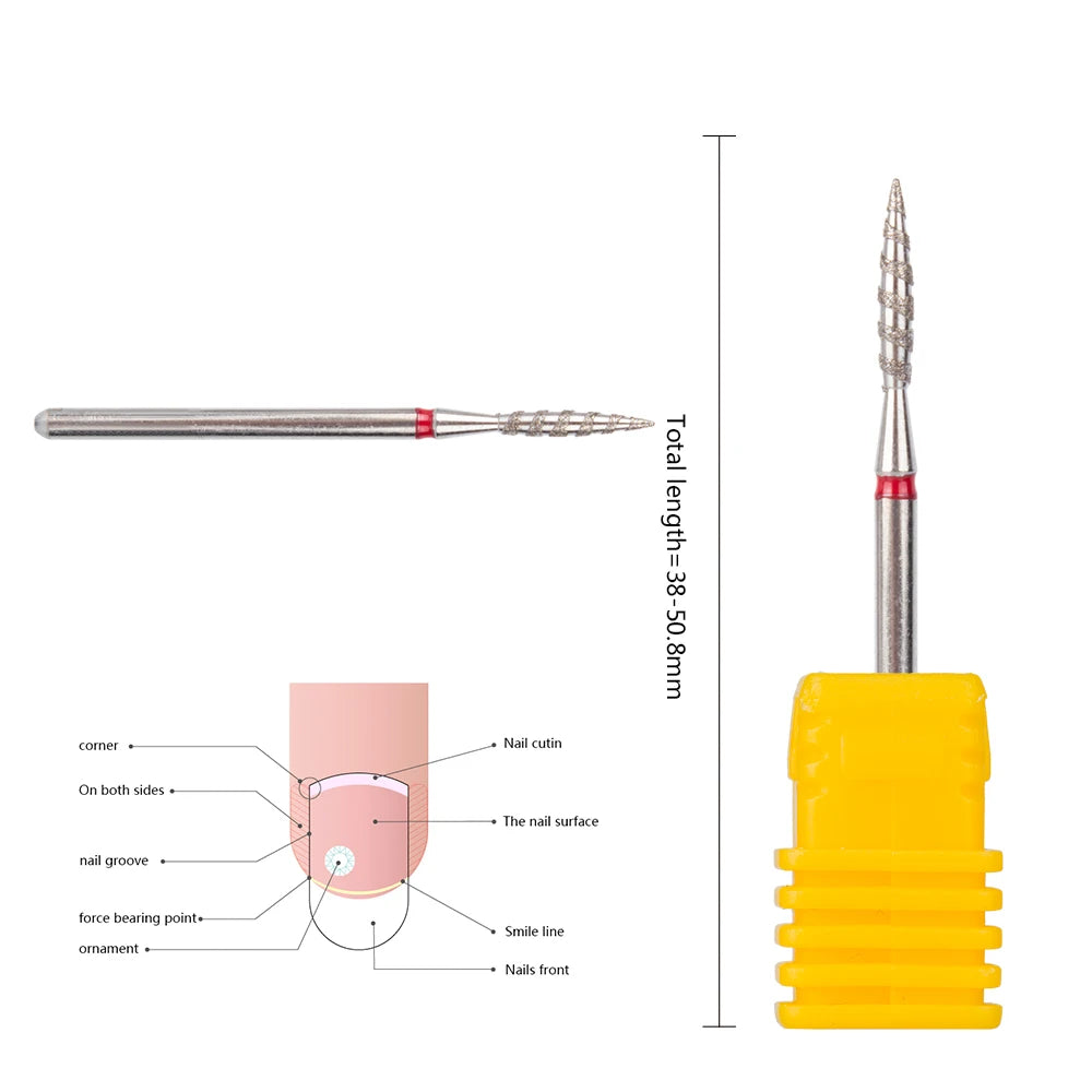 Best Seller Diamond Nail Drill Bit Manicure Russia Burr Nail Care Tools and Equipment