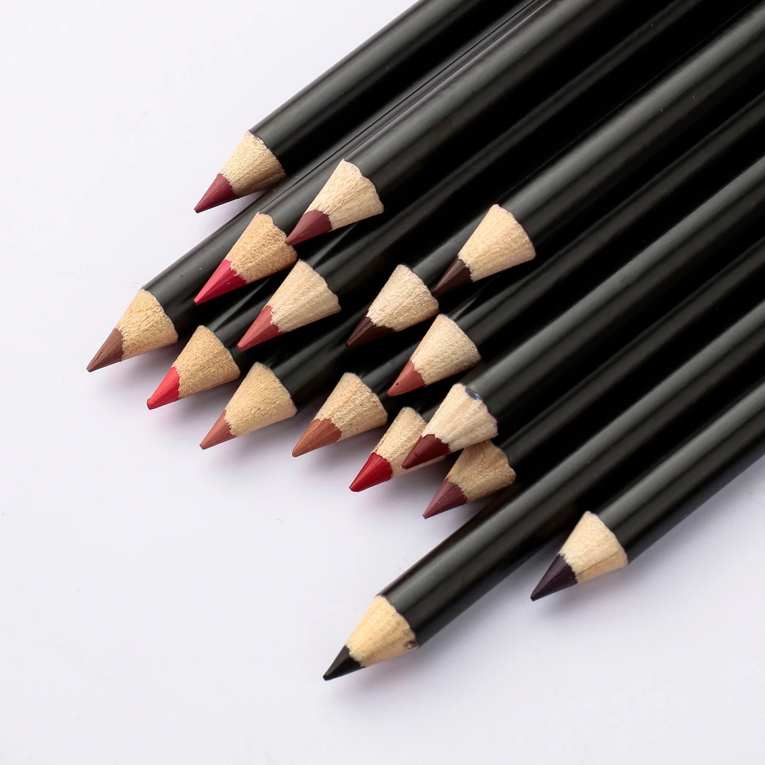 Custom Lip Pencil Lipstick Lip Liner Creamy Waterproof Wholesale Wood Lip Liner Pencils