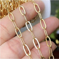 100% 14K Gold Filled Cable Chain 4MM Chain Necklace Gold Jewelry Minimalist Gold Filled Chain DIY Jewelry Making