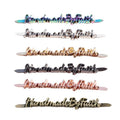 Custom Multicolor Purse Letter Plate Hardware Brand Alphabet Logos Embossed Name Tags for Handbags Bag Parts & Accessories