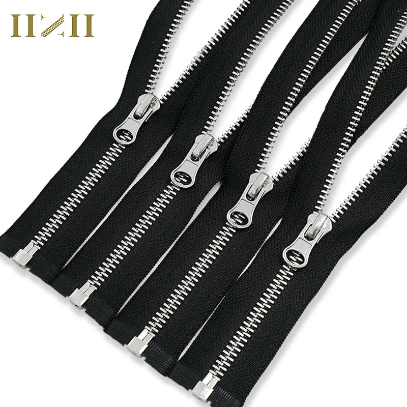 Size 5 Shiny Nickle Teeth Open Close End Metal Zipper for Garment