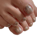 Wholesale Nail Art Toe Nail Polish Nail Sticker Wraps Glitter Toe Nail Stickers