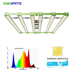 KingBrite P55 480W LED Grow Light Samsung LM301H EVO+Osr (660nm+730nm) Full Spectrum Bar Grow LED Lights