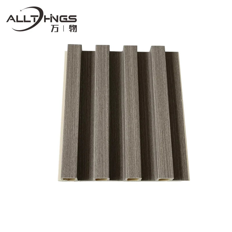 155*19mm Wall Panel Cladding WPC Interior Wood Veneer Wall Panels for Hotel Living Room Luxury Decoration