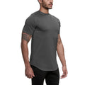 2022 Men's Casual Short Sleeve T-Shirt Sports Fitness Training Eco-Friendly Anti-Wrinkle Fast Drying Breathable Solid Woven