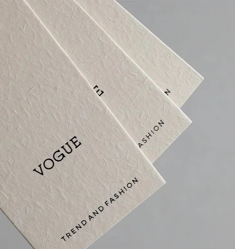 Custom Logo Luxury Recycled Swing Vanilla Paper Hang Tag Logo Printing Tags Clothing Labels for Garment