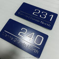 Kexian Custom No MOQ Room Number Sign House Name Plates Designs Hotel Apartment Address Door Plate Signs