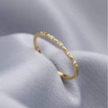 Minimalist 925 Sterling Silver 14k Gold Women Fashion Simple CZ Diamond Open Adjustable Tiny Ring