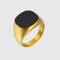 Men's Ring Punk Rock Smooth 316L Stainless Steel Signet Ring for Men Hip Hop Party Jewelry Wholesale Male Engagement Rings