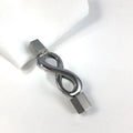 Diy Accessories Women Gold  Hot Selling Stainless Steel 8-shaped Ring Connector Clasp for Leather Rope Bracelet