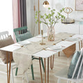 Professional Manufacture Leaves Table Runner Wedding Jacquard Table Runner Superior Quality Beige Table Runner