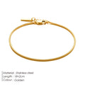 Chihang 18K Gold PVD Plated 1.5MM Wide Stainless Steel Square Chain Bracelet with Diamond for Men 18cm Titanium Steel Chain