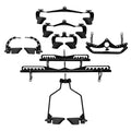 Wholesale 8pcs Set Weight Lifting Mag Grips Gym Handle Cable for Fitness Body Building Mag Handle Bar MegaBDM