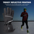 7.4V Microfiber Softshell Heated Gloves 2200mAh Battery Extreme Cold Protection Professional Ski Winter Electric Gloves