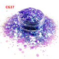 Xucai Eco-Friendly PET Material 200 Colors Glitter Powder Wholesale Bulk Fine Bio Chunky Holographic Pigment Nail Art DIY